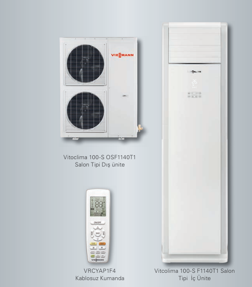 Viessmann Vitoclima 242-S İnverter Salon Tipi Klima 42.000 Btu (Monofaze) (Montaj Dahil)