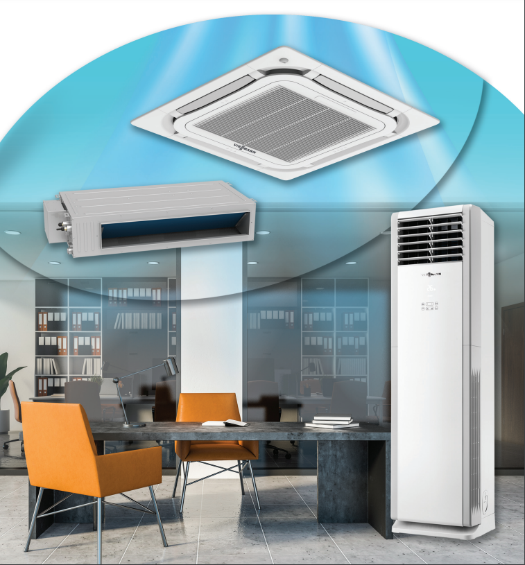 Viessmann Vitoclima 100-S İnverter Salon Tipi Klima 42.000 Btu (Monofaze) (Montaj Dahil)