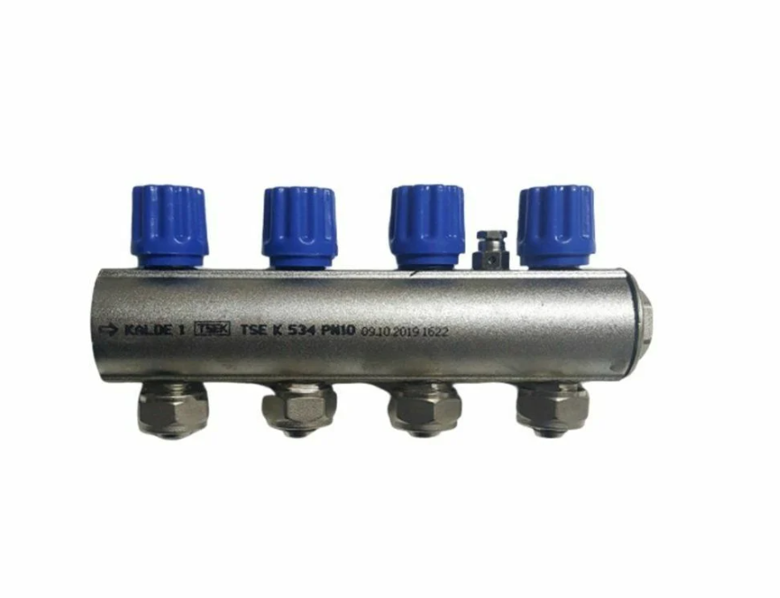 Kalde Kendinden Vanalı Kollektör (4'lü) 1'' Mavi